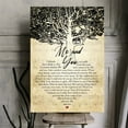 thumbnail image 1 of Me and You Love Quote Canvas Wall Art – Romantic Tree & Sheet Music Print – Couple's Gift for Anniversary, Wedding, or Valentine's Day – Rustic Home Decor, 1 of 4
