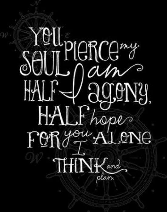 My Pierce My Soul - Black Canvas Art - Amy Cummings (22 x 28)
