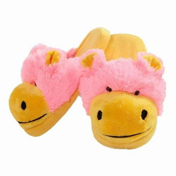 My Pillow Pets My Pillow Pets Neon Hippo Slippers Large Up To Womens Size 9 Unisex