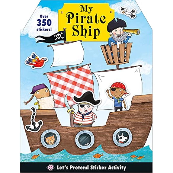 Pre-Owned Lets Pretend: My Pirate Ship Sticker Activity Book Paperback Roger Priddy
