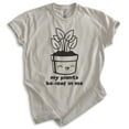 thumbnail image 1 of My Plants Be-leaf In Me Shirt, Unisex Women's Men's Shirt, Plant Shirt, Gardening Shirt, Garden Shirt, Light Silk Gray, Large, 1 of 6