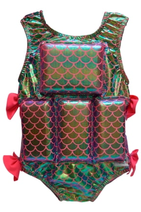 Girls Flotation Swimsuit, Magical Mermaid, X-Small