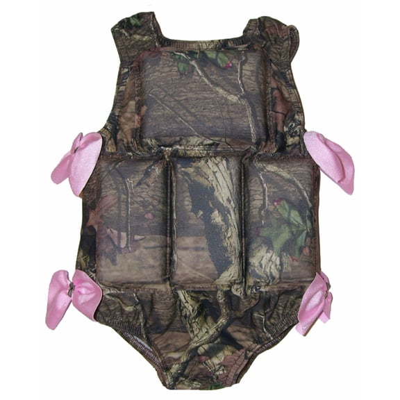 My Pool Pal Girls Flotation Swimsuit, Pink Camo, Medium