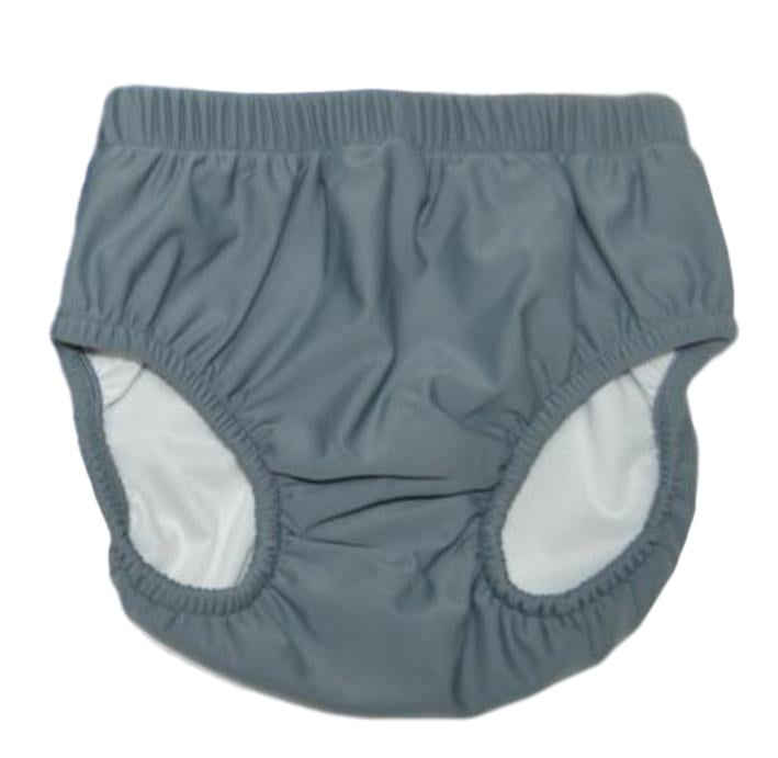 My Pool Pal Reusable Swim Diaper, Grey, Youth M (10/12)