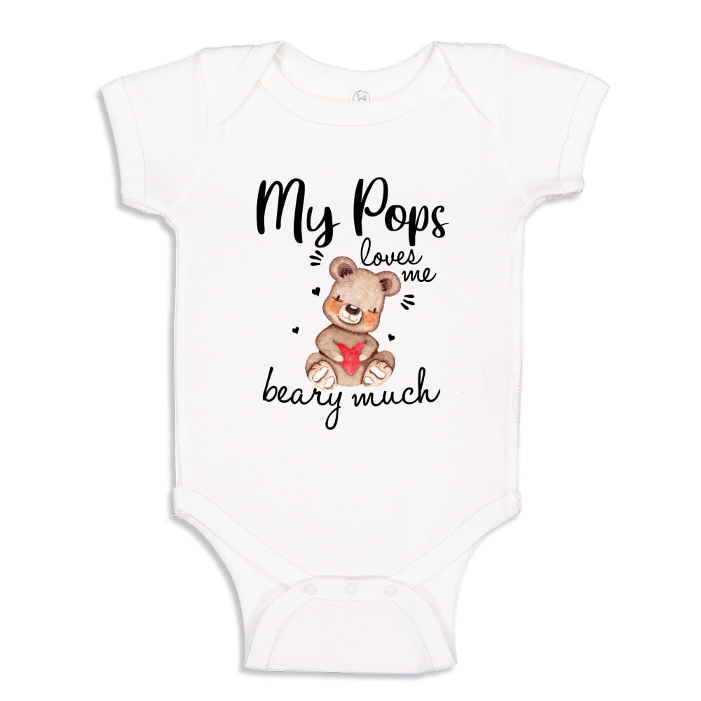 "My Pappy Loves Me Beary Much" Baby Bodysuit Or Toddler T-Shirt – Gift For Grandson/Granddaughter 3 thumbnail image