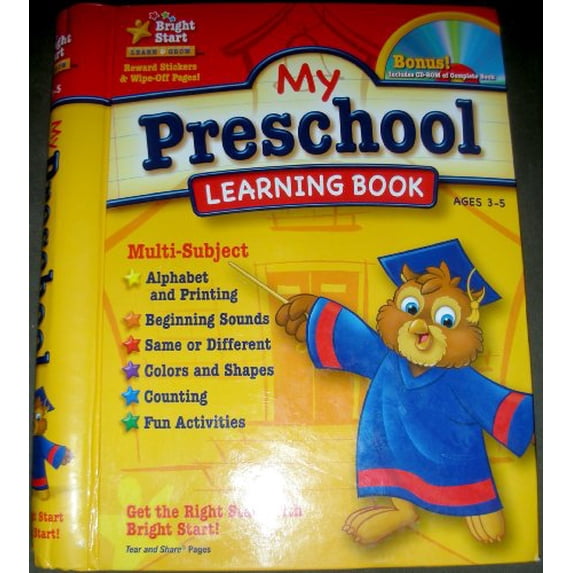 Pre-Owned My Preschool Learning Book Paperback - Walmart.com