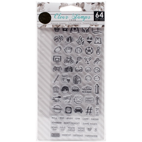 My Prima Planner Clear Stamps -Teen Mini Icons & Words