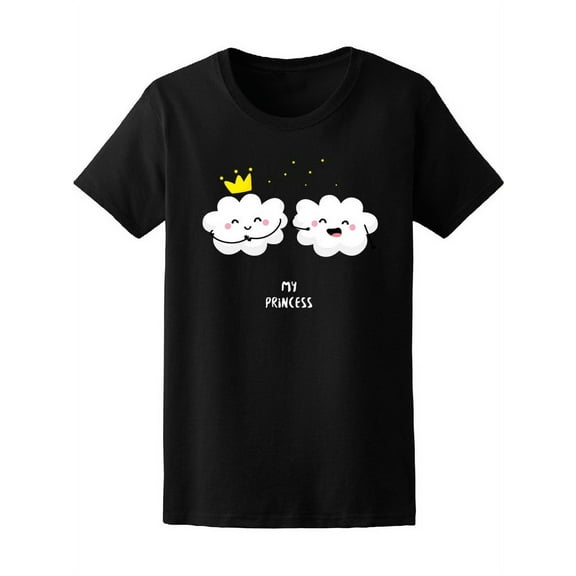 My Princess Cute Happy Clouds T-Shirt Women -Image by Shutterstock, Female XX-Large