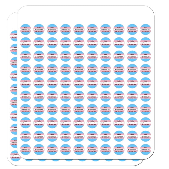 My Pronouns Are He His Him Gender Identity 1/2" (0.5") Planner Calendar Scrapbooking Crafting Clear Stickers