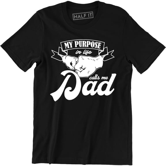 My Purpose In Life Calls Me Dad Mens Super Hero Brave Protects Top T-Shirt