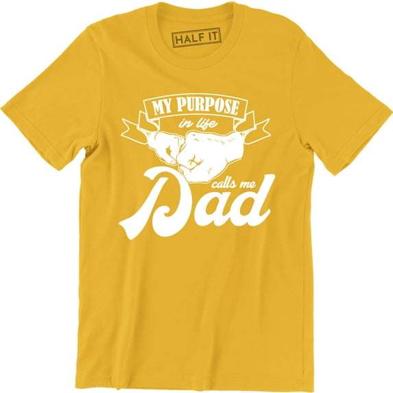 My Purpose In Life Calls Me Dad Mens Super Hero Brave Protects Top T-Shirt