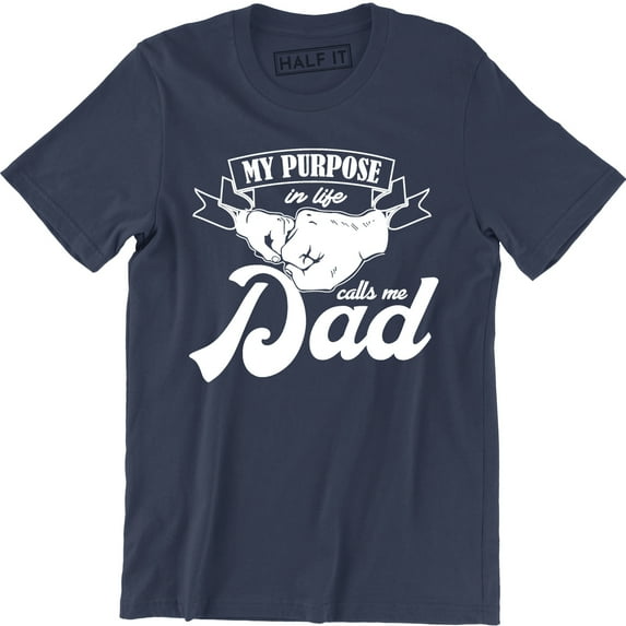 My Purpose In Life Calls Me Dad Mens Super Hero Brave Protects Top T-Shirt
