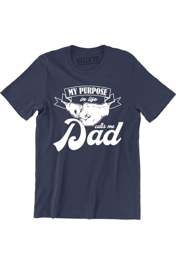 My Purpose In Life Calls Me Dad Mens Super Hero Brave Protects Top T-Shirt