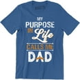 thumbnail image 1 of My Purpose In Life Calls Me Dad Mens Super Hero Brave Protects Top Tee, 1 of 4