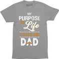 thumbnail image 1 of My Purpose In Life Calls Me Dad Mens Super Hero Brave Protects Top Tee, 1 of 4