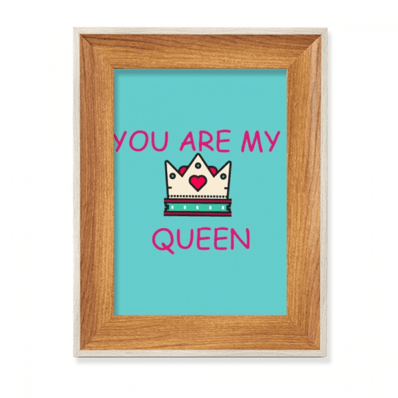 My Queen Royal Regina Majesty Desktop Wooden Photo Frame Display Picture Art Painting Multiple Sets