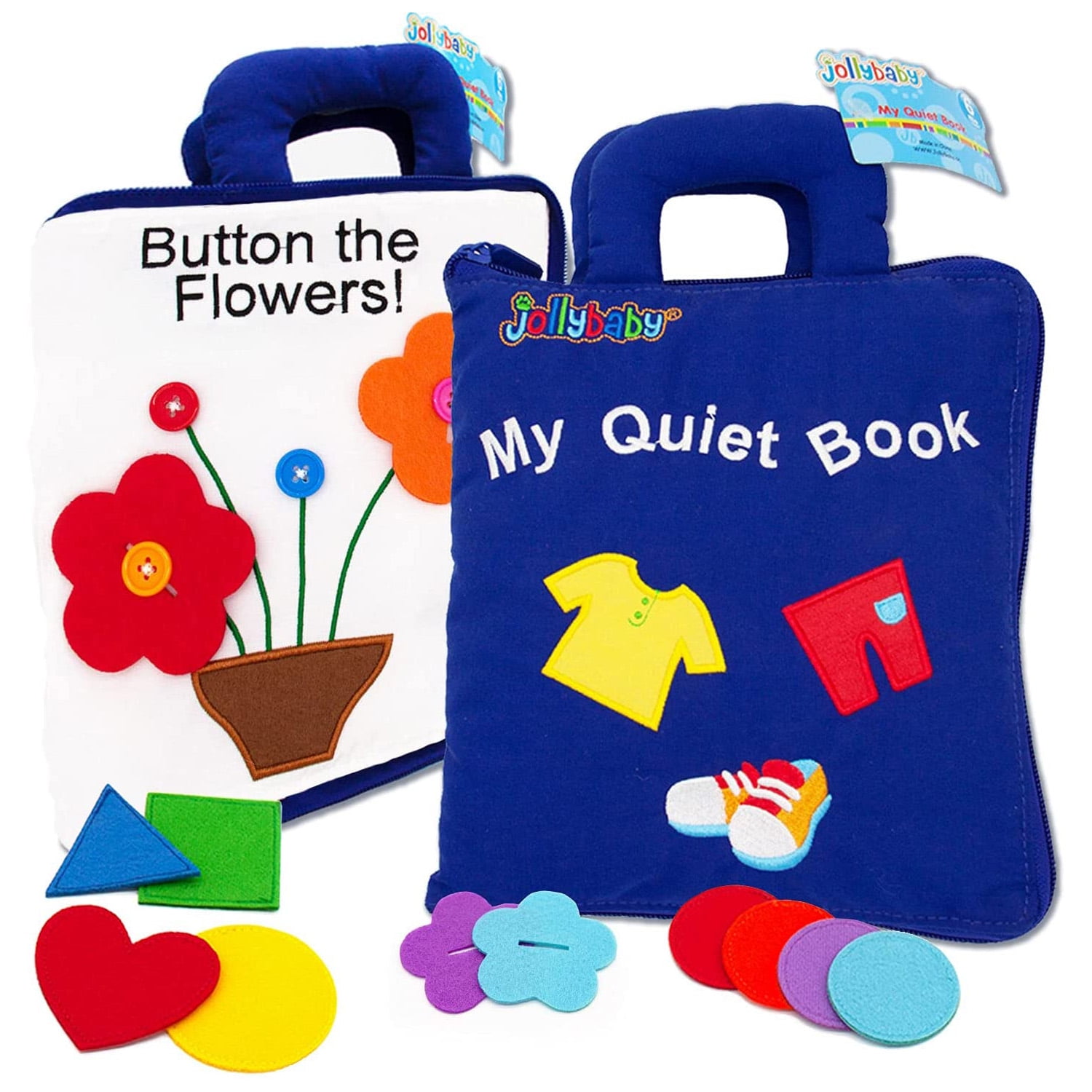 My Quiet Book Toddlers 24，Felt Activity Book Soft Sensory Touch and