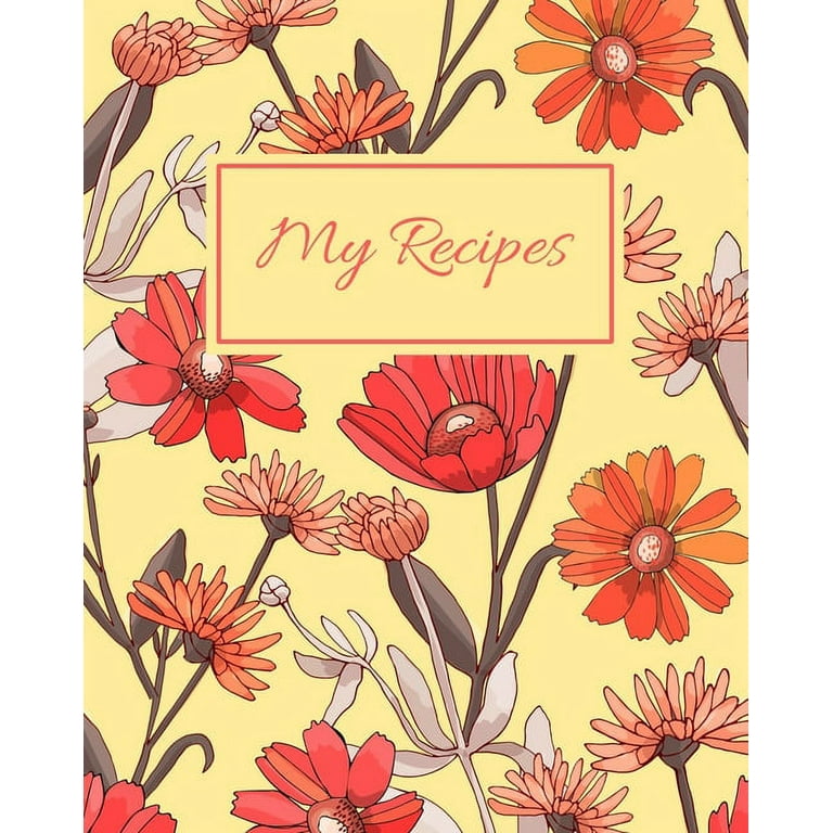 Recipes: Vegetable Mandala Blank Recipe Book To Write In - Big Empty Two  Page Custom Cook Book Journal (Paperback)