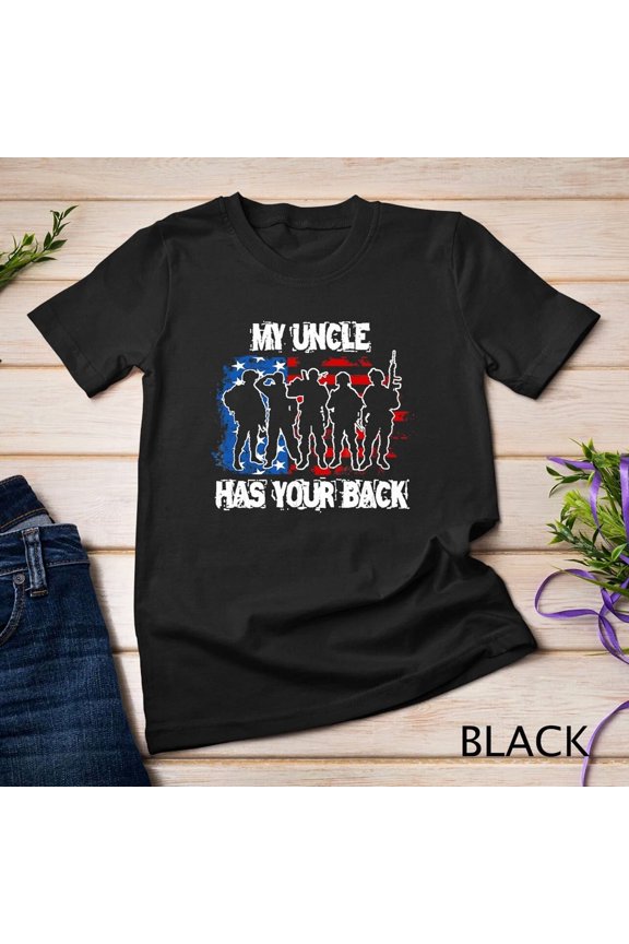 My Relative Has Your Back Military Armed Forces Patriotic Support Graphic Tee Shirt,for men and women up to 5XL