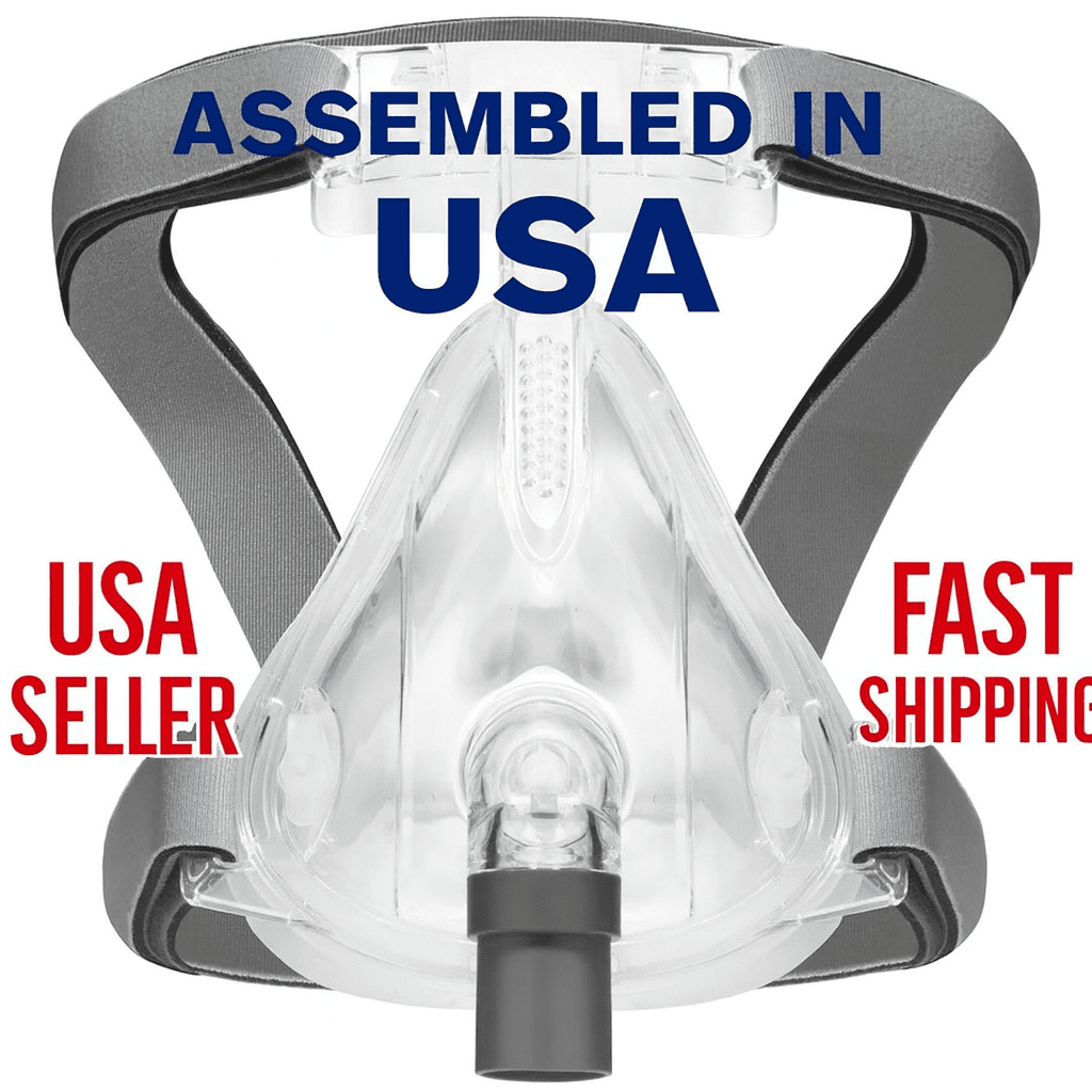 My Resp Co - CPAP Full Face Mask with Adjustable Headgear for Snoring People