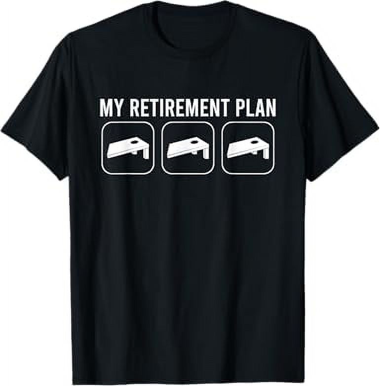 My Retirement Plan Is Cornhole Grandfather Grandpa Cornhole TShirt