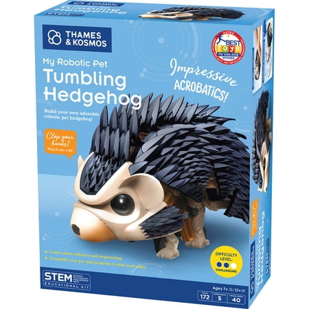 Thames & Kosmos My Robotic Pet - Tumbling Hedgehog, Ages: 7-14, 172 building Pieces To Assemble