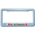 thumbnail image 1 of My Rottweiler Love with Hearts License Plate Frame, 1 of 1