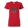 thumbnail image 1 of My Savior is Tougher than Nails Bible Verse | Female Inspirational/Christian Graphic T-Shirt, Red, 2XL, 1 of 3