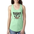 thumbnail image 1 of My Savior is Tougher than Nails Bible Verse | Female Inspirational/Christian Jersey Racerback Tank Top, Mint, Medium, 1 of 3