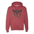 thumbnail image 1 of My Savior is Tougher than Nails Bible Verse | Male Inspirational/Christian Hooded Sweatshirt Graphic Hoodie, Vintage Heather Red, X-Large, 1 of 3