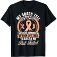 thumbnail image 1 of My Scars Tell a Story Endometrial Cancer Awareness T-Shirt T-Shirt, 1 of 6