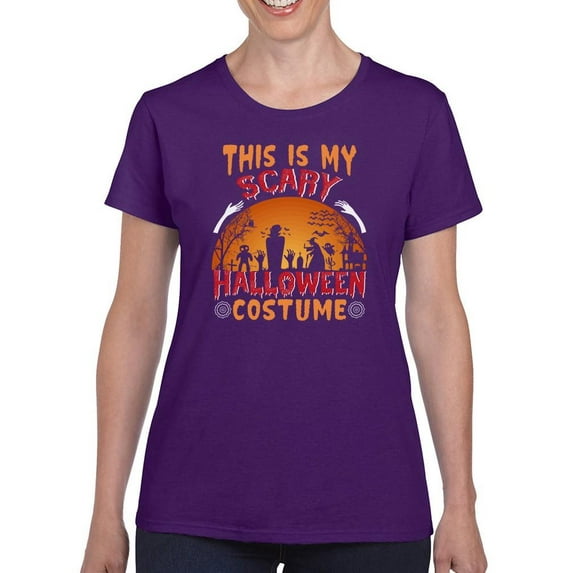 My Scary Halloween Costume. T-Shirt Women -Image by Shutterstock, Female Medium