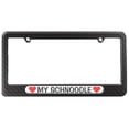 thumbnail image 1 of My Schnoodle Love with Hearts License Plate Frame, 1 of 1