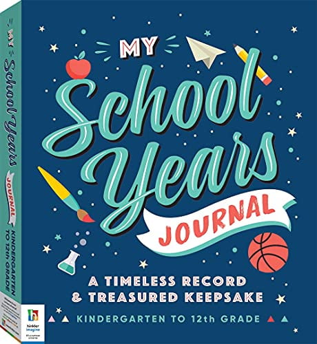 Hinkler Books My School Years Journal Preserve Memories of Children Kindergarten To Grade 12, Comes with Height Chart, 12.20 in