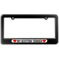 thumbnail image 1 of My Scottish Terrier Love with Hearts License Plate Frame, 1 of 1