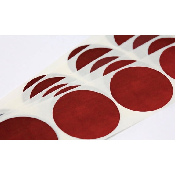 My Scratch Offs 1.50" Red Round Scratch-off Sticker Labels, 250 Count