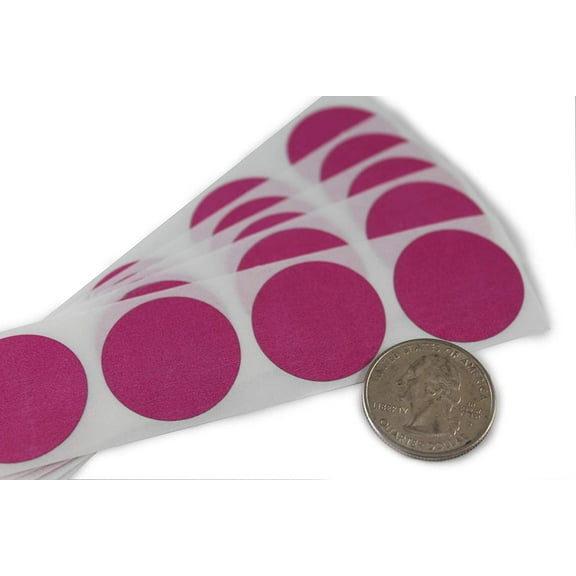 My Scratch Offs 1 Inch Hot Pink Round Scratch Off Sticker Labels - 500 Pack