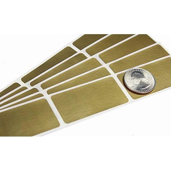 2 x 1 in Gold Rectangle Scratch Off Stickers, 100 Count by My Scratch Offs