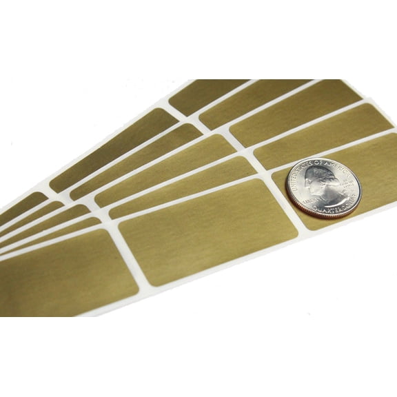 2 x 1 in Gold Rectangle Scratch Off Stickers, 100 Count by My Scratch Offs
