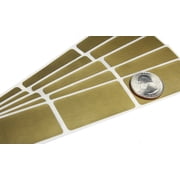 2x1 in Gold Rectangle Scratch Off Stickers, 250 Count by My Scratch Offs