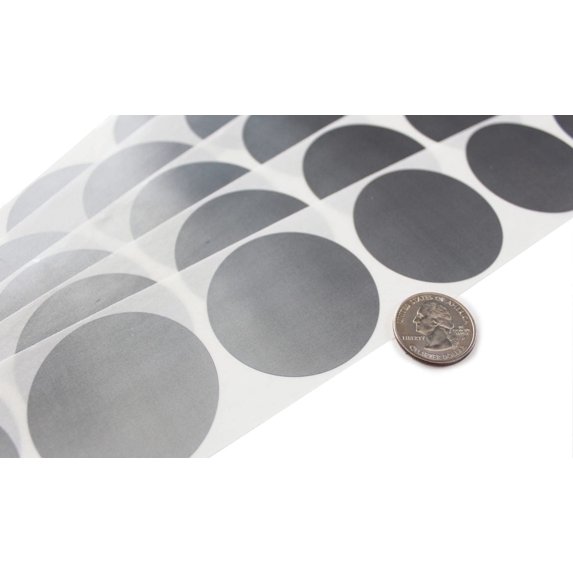 My Scratch Offs 2" Round Scratch Off Stickers Labels, Silver, 250 Count