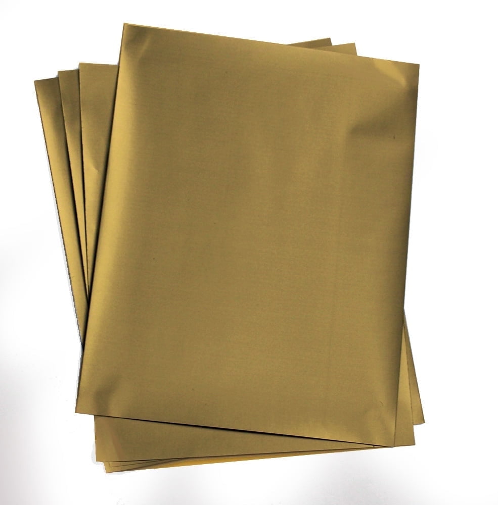 My Scratch Offs 8.5" x 11" Gold Rectangle Full Sheet DIY Scratch-off Sticker Labels, Letter Size, 5 Count