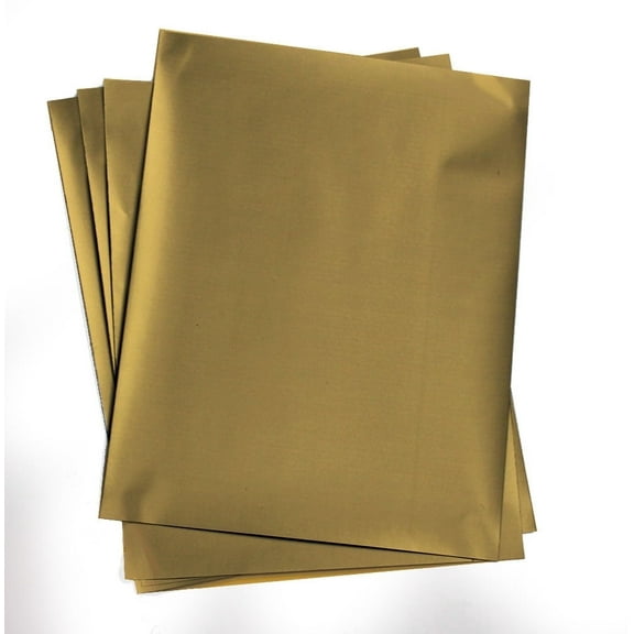 My Scratch Offs 8.5" x 11" Gold Rectangle Full Sheet DIY Scratch-off Sticker Labels, Letter Size, 5 Count