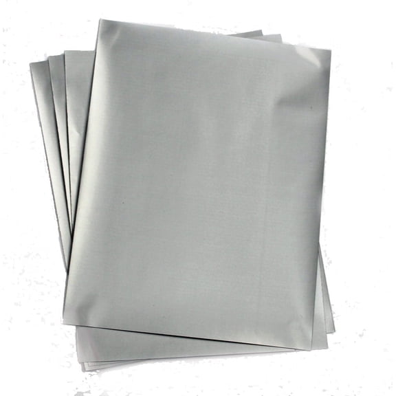 My Scratch Offs Silver Rectangle Full Sheet DIY Scratch-off Stickers, Letter Size, 20 Pack