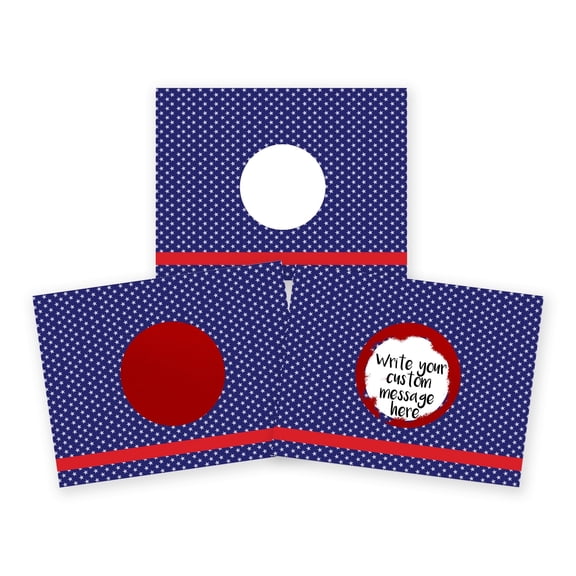 4th of July Patriotic Mini Stars DIY Scratch Off Note Cards & Stickers, Blue 20 Pack by My Scratch Offs