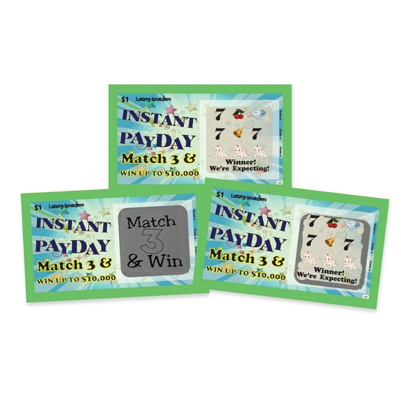 My Scratch Offs Instant Payday "Winner! We're Expecting!" Lottery Replica Scratcher Scratch-off Card, 1 Pack