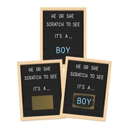 Gender Reveal Letter Board Scratch Off Cards, Gold, Its a Boy!, 25 Pack by My Scratch Offs