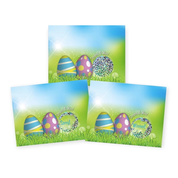 Easter Egg Scratch Off Game Cards Multicolor, 26 Pack by My Scratch Offs