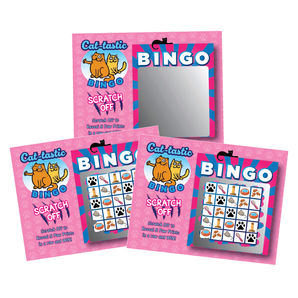 My Scratch Offs Pink Kitty Cat-tastic BINGO Scratch-off Game