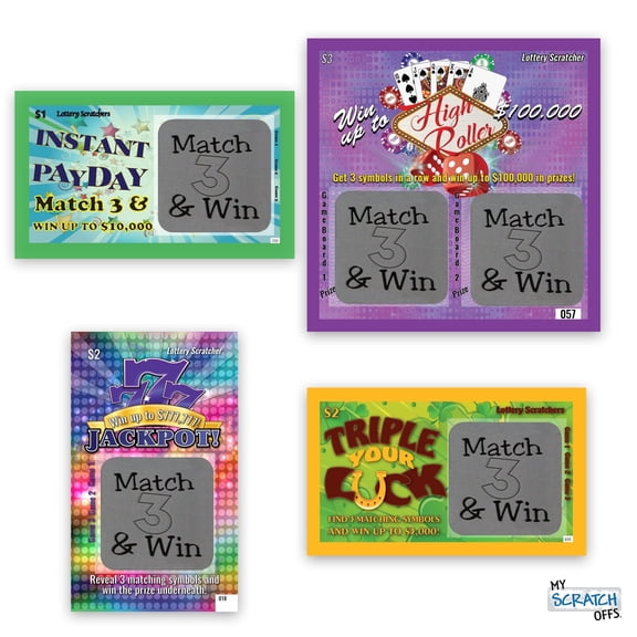 Pregnancy Announcement Lotto Replica Scratchers Scratch Off Ticket Variety 5 Pack by My Scratch Offs